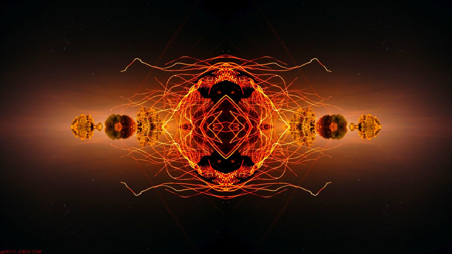 Chimney Sparks Abstract Artwork Timelapse Still Images